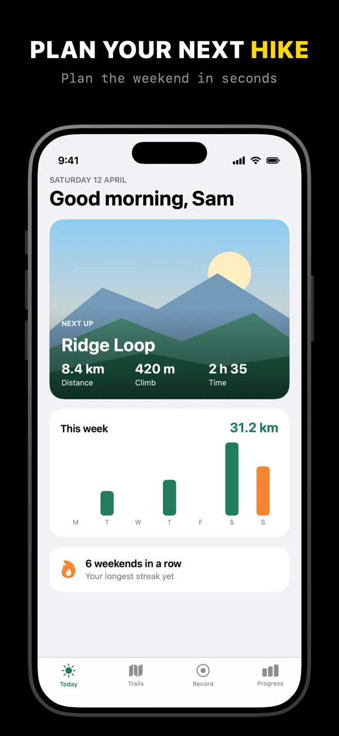 An iPhone App Store screenshot in the Mono Dark template.