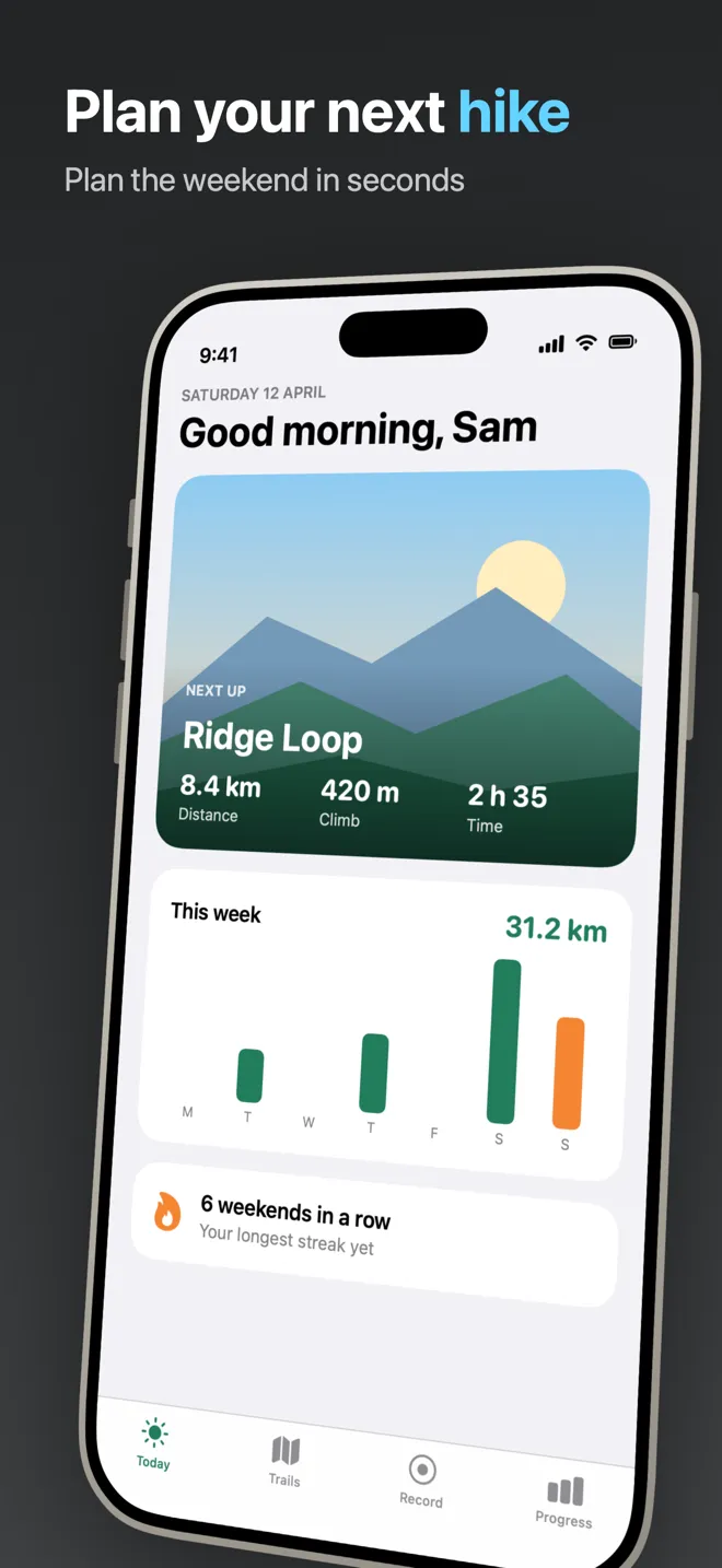 An iPhone App Store screenshot in the Perspective template.